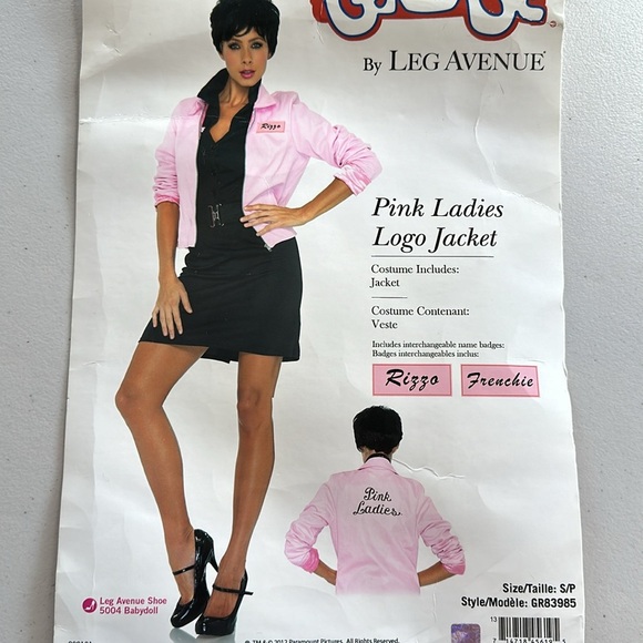 Pink Ladies Logo Jacket Costume - Picture 3 of 9
